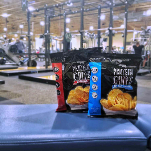Protein Chips, 14g Protein, Gluten Free, Keto Snacks, 6 Pack (Barbecue & Sea Salt Vinegar)