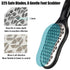 LePinko 2PCS Foot Scrubber Set, Updated Blades, Powerful Pedicure Tool for Callus Removal, Use in Shower or Dry