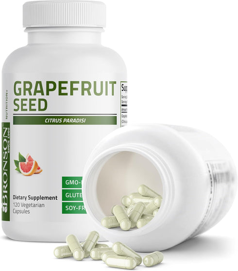 Immune 120 Bronson Grapefruit Seed Extract Citrus per Serving Paradisi Supports Health & Helps Maintain a Healthy