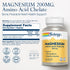 Solaray Magnesium Amino Acid Chelate 200 mg, Vegan Chelated Magnesium Supplement for Bone, Heart, Muscle Support, 100
