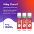 Indigo Wild Zum Kiss Stick - Natural Lip Balm with Organic Beeswax, Peppermint Flavored Hydrating Lip Moisturizer 3 Pack