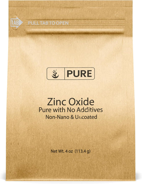 Pure Original Ingredients Zinc Oxide, Eco-Friendly Packaging, Non-Nano - 4 Ounce