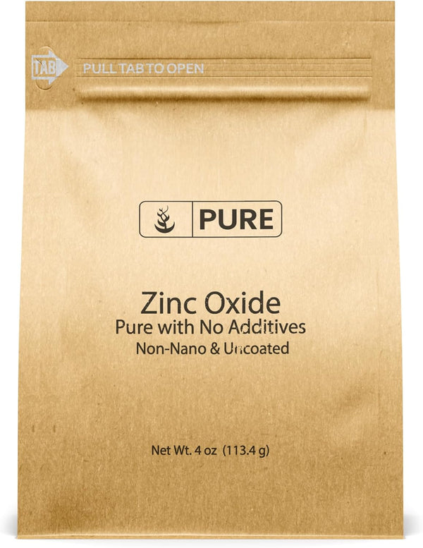 Pure Original Ingredients Zinc Oxide, Eco-Friendly Packaging, Non-Nano - 4 Ounce