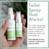 Omaze Mist N’ Go Travel Bathroom Spray - Toilet Odor Eliminator & Air Freshener - Fresh Linen Daily Pack (2oz x1 + 1oz