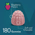 Calcium Magnesium Zinc Gummies with Vitamin D3 - Supports Bone Health, Nerve & Immune Function - Raspberry Flavored