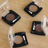 Palladio Dark Brown Brow Powder for Eyebrows, Soft & Natural, Jojoba Oil & Shea Butter, Compact with Brush