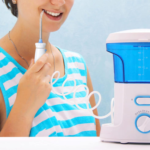 BBTO Oral Hygiene Accessories - Standard Water Hose Plastic Handle with Water Flosser Replacement Jet Tip