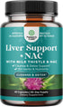 Liver Support Supplement with NAC - Herbal Supplement with N Acetyl Cysteine, Milk Thistle, Dandelion Root