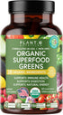 Plant.O Organic Super Greens - High Absorption Antioxidants from Green Powder for Immune Support, 60 Veggie Tablets