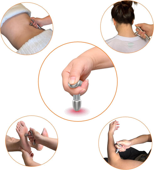 Heavy Duty Stainless Steel T-Bar Massage Tool for Myofascial & Reflexology Therapy