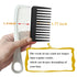 Mini Wide Tooth Comb - Small Travel Hair Detangling Comb for Curly Wavy Hair (Black)