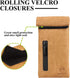 FIREDOG Smell Proof Bags, PU Leather Odor Proof Pouch for Small Travel Storage, 3"x6" (Brown)