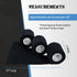 Weightlifting Tape, Stretch Sports Tape for Wrist and Hand Use, 6 Rolls in Black