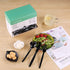Plastic Disposable Spoons, Individually Packaged, 7-Inch Black Commercial Take Away, 100 PCS