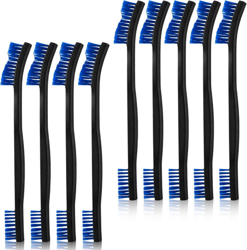 WY LIGHTING LEVEL 9Pcs Double-Ended Cleaning Brushes Set Nylon All Purpose Clean Brush Small Detailing