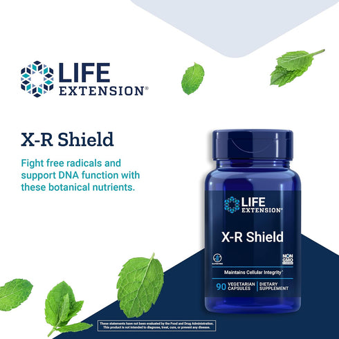 Life Extension X-R Shield, Powerful Antioxidant Support, 90 Vegetarian Capsules, Non-GMO, Gluten Free