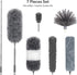 DELUX 7 PCS Microfiber Feather Duster, Reusable Washable Cobweb Duster with 100 inches Extra Long Extension Pole