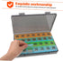 Large Portable Pill Organizer - Durable Weekly Medicine Dispenser