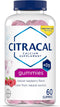Citracal Calcium Supplement Gummies, 60 Count - Chewable Calcium with Vitamin D3, Supports Bone Health, Natural