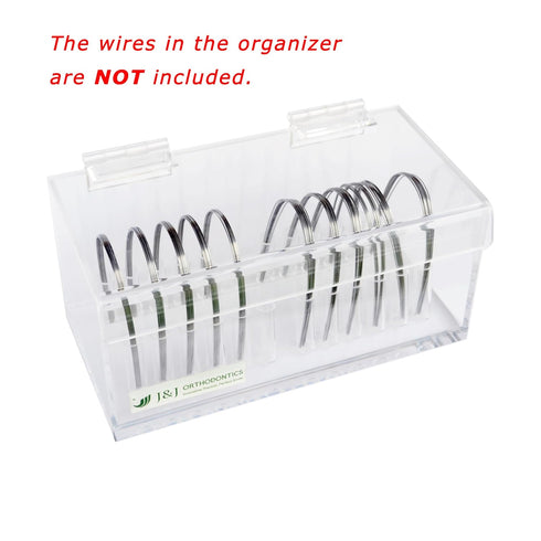 J&J Ortho Orthodontic Arch Wire Holder Organizer Box with Lid, 12 Sizes