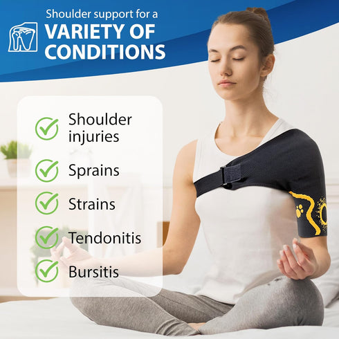 ORTONYX Shoulder Stability Brace Compression Sleeve for Rotator Cuff Support