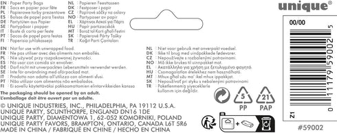 Paper Bags, Baby Blue, 12 Count (Pack of 1)