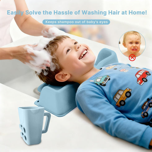 KPDUSG Silicone Portable Hair Washing Station for Kids,Toddlers and Elderly,Shampoo Basin/Bathtub Shampoo Basins