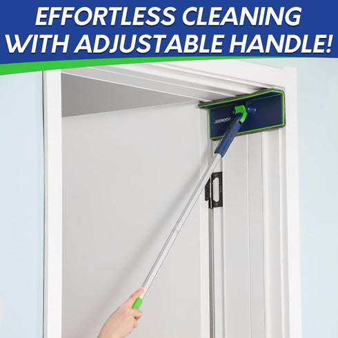 BOOMJOY Wall Cleaner Mop - Foldable Panel, 72" Long Handle, Cleaning Mop Duster for Walls, Ceilings, Baseboards, Floors