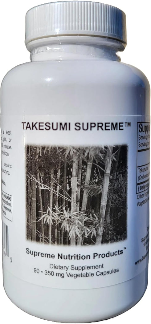 Supreme Nutrition Takesumi Supreme, 90 Pure Activated Bamboo Charcoal Vegetarian Capsules