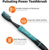 Amazon Basics Pulsating Deep Cleaning Toothbrushes - Soft Bristles, 2 Count, Assorted Colors