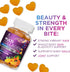 Collagen Gummies for Women with Vitamin C, Zinc & Biotin - Hydrolyzed Protein Type 1 & 3 Multi Collagen Peptides