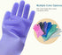 Angel Wings Magic Dish Washing Gloves with Scrubber, Silicone Reusable Cleaning Gloves