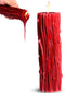 Thorn Drip Candle for Relaxation & Wellness, Unscented Paraffin Body Wax, Perfect Spa Gift, 1 Piece, Red