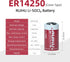 8 Pack ER14250 LS14250 3.6V Lithium Battery, 1/2AA Size 1200mAh, Non-Rechargeable (ER14250-8 Count)