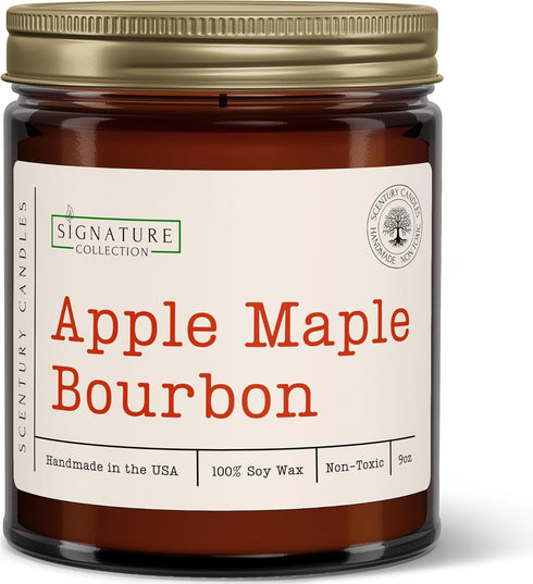 Scentury Apple Maple Bourbon Scented Candle, Many Scents to Choose from, All Natural