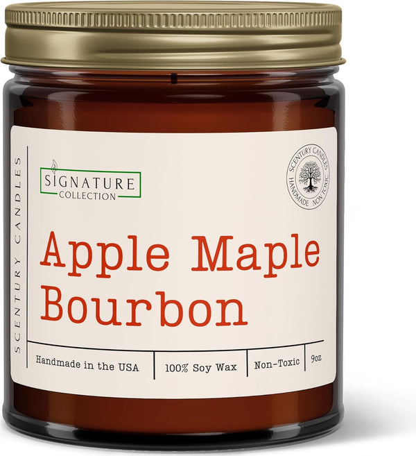 Scentury Apple Maple Bourbon Scented Candle, Many Scents to Choose from, All Natural