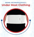 ITA-MED Breathable Elastic Rib Brace for Men, Compression Support Wrap/Belt for Ribs, Made in USA (White, 2XL)