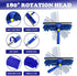 Rofhom 2.38M (94inch) 3 1 Window Cleaner Squeegee Kit - Cleaning Equipment with Long Handle in Extendable Window