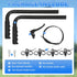 Deerdtride Upgraded Wheelchair Handle Extenders with Brake and Reinforced Design, Adjustable Universal Extension