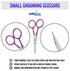 SURGICAL ONLINE Professional Manicure Set - 7pc Stainless Steel Nail Care Clippers Kit in Neon Pink