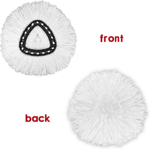 Mop Heads Replacement for O-Ceda Easy Wrin Spin Mop, Microfiber Spin Mop Refills for Easy Cleaning (8)