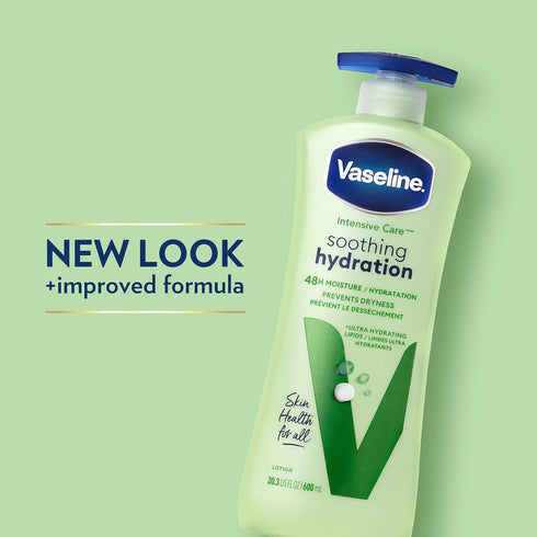 Vaseline Intensive Care Body Lotion for Dry Skin, 20.3 oz