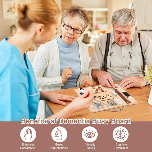 Lontcs Dementia Activities for Seniors,Fidget Busy Board for Adults with Dementia Games Gadgets,Dementia Products