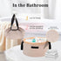 Barrel Drawstring Large Makeup Bag, Portable Travel Cosmetic Organizer for Toiletry Accessories, Khaki