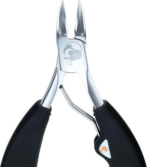 Toenail Clippers for Thick or Ingrown Nails, Heavy-Duty Soft-Grip Nail Nipper with Surgical-Grade Steel Blades