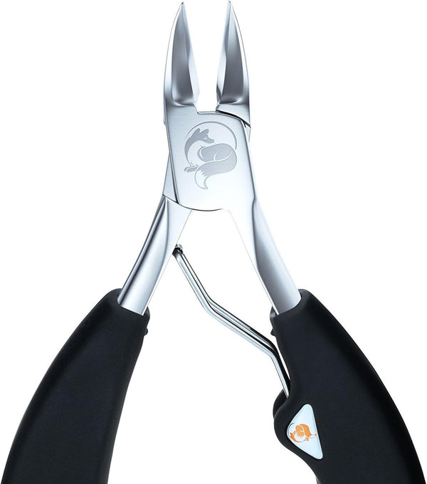 Toenail Clippers for Thick or Ingrown Nails, Heavy-Duty Soft-Grip Nail Nipper with Surgical-Grade Steel Blades