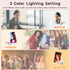 Lighted Travel Makeup Mirror, Portable Travel Mirror 10X Magnification with 72 LED Lights & Stepless Dimming 3 Color Rechargeable Cosmetic Mirror Travel Essentials