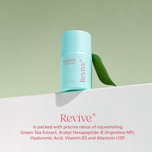 Red Light Therapy Activation Serum - Amplify Effects & Reduce Wrinkles with Hydrating Serum for Face- Green Tea Serum - Hydrating Face Serum Skin Care Routine - Hyaluronic Acid Serum for Face -1oz