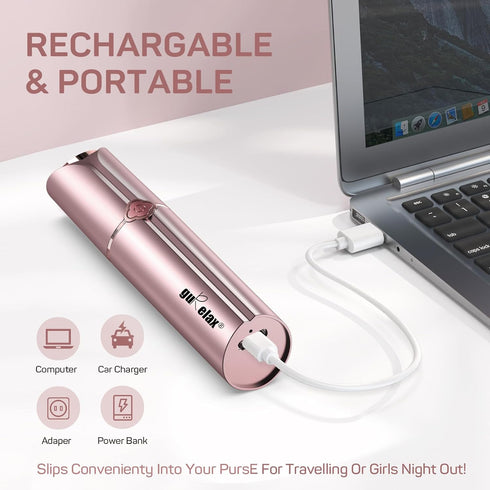 Ladies Facial Hair Remover, Rechargeable Upper Lip Hair Removal for Women, Painless Electric Shaver Tool