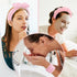 Puffy Spa Headband & Skincare Headbands for Women Makeup,Terry Cloth Towel Head Band for Skin Care,Sponge Make Up Hair Band for Girls,Face Wash Wristband Scrunchies Set 4 Pcs